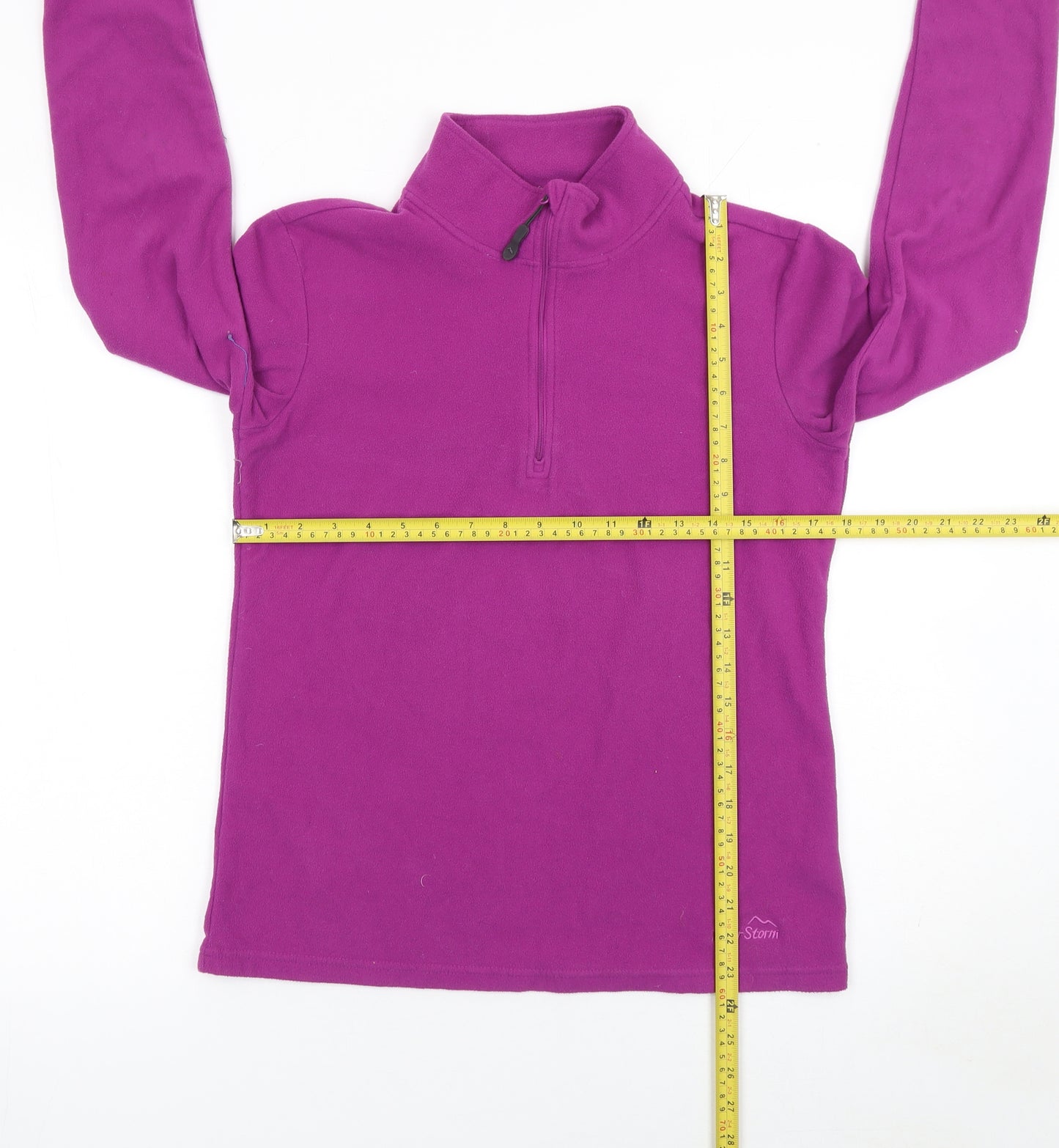 Peter Storm Women’s Purple Fleece 1/2 Zip Pullover Sweatshirt Size 12
