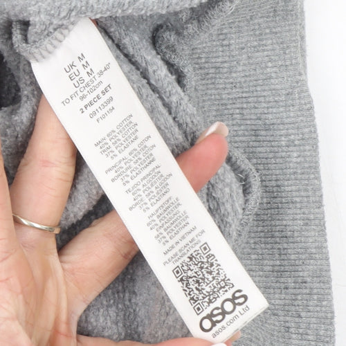 ASOS Men’s Grey Pullover Hoodie Size M Regular Fit
