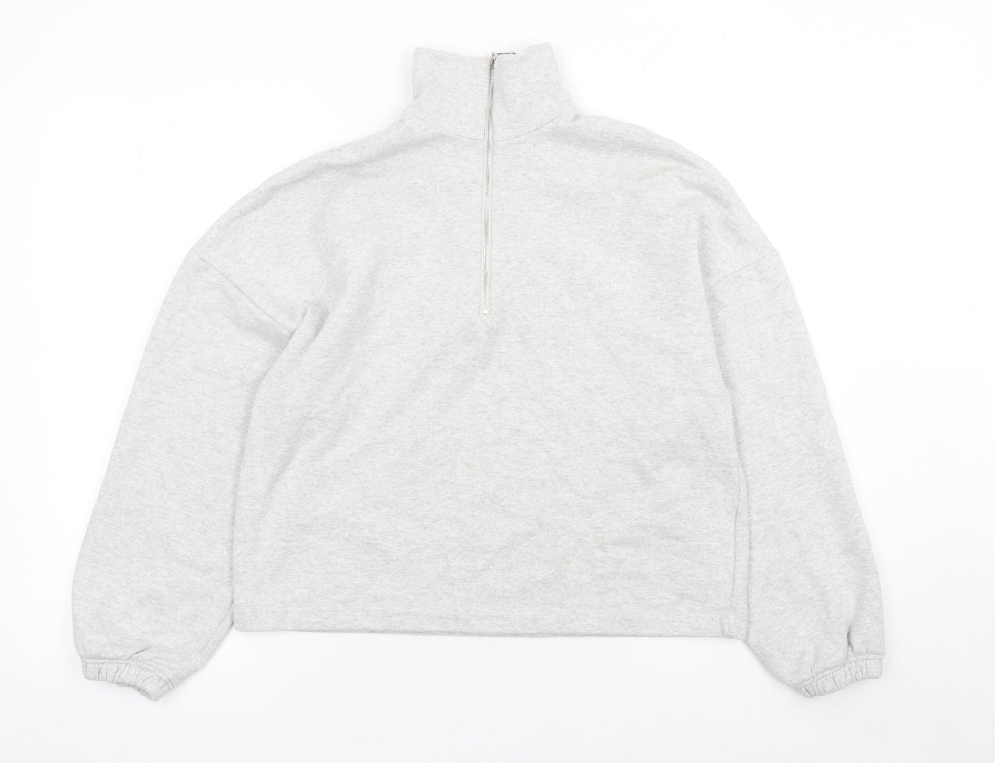 Primark Women’s Grey 1/2 Zip Relaxed Fit Sweatshirt XS UK 6/8