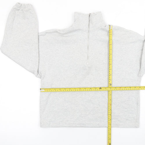 Primark Women’s Grey 1/2 Zip Relaxed Fit Sweatshirt XS UK 6/8
