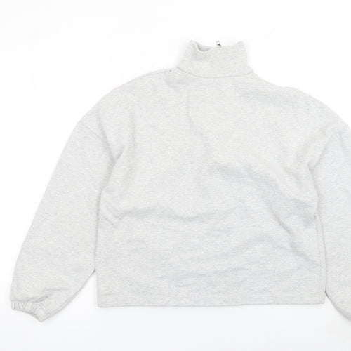 Primark Women’s Grey 1/2 Zip Relaxed Fit Sweatshirt XS UK 6/8