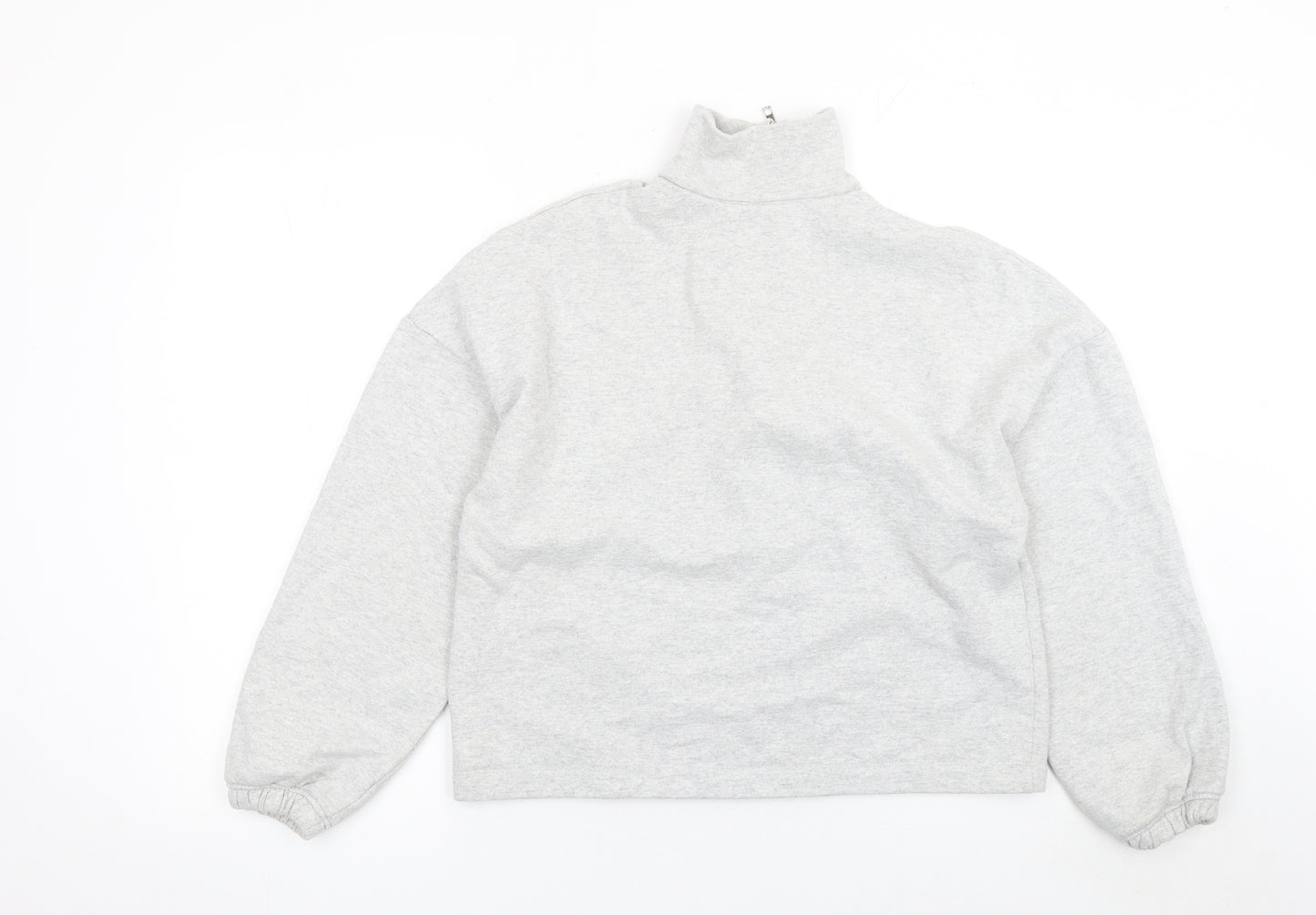 Primark Women’s Grey 1/2 Zip Relaxed Fit Sweatshirt XS UK 6/8