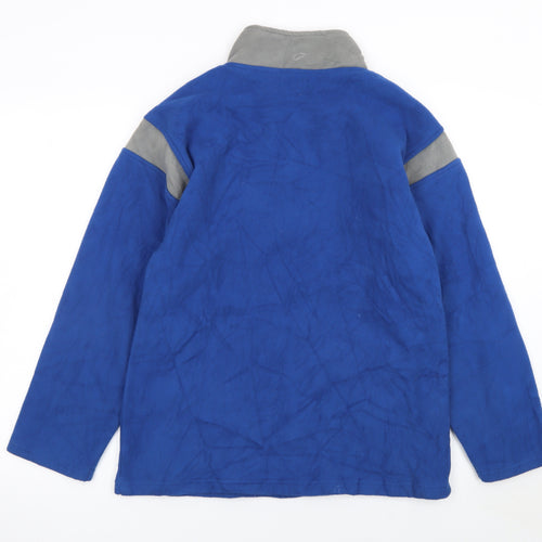 NFL Team Apparel Women's Blue 1/4 Zip Pullover Sweatshirt XXL Polyester