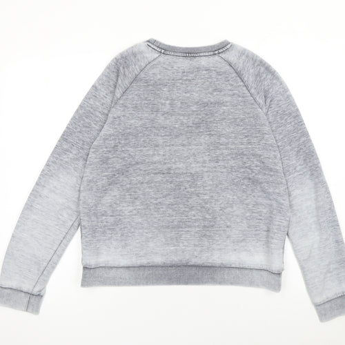 Animal Womens Grey Logo Sweatshirt Size 10 Classic Fit