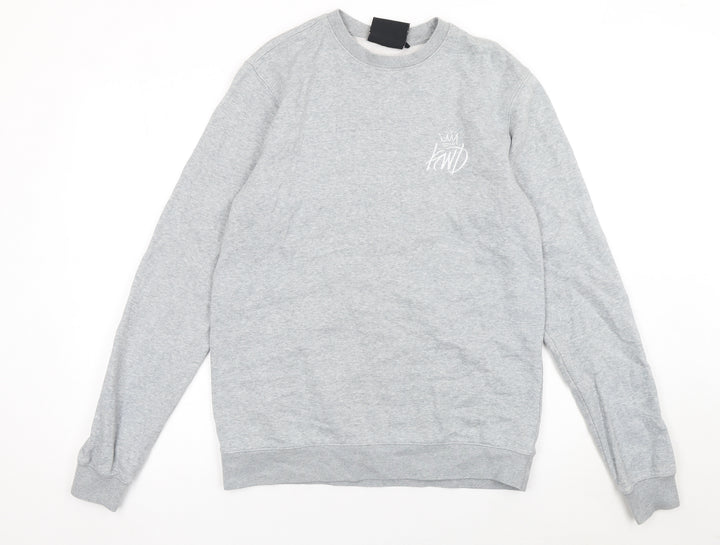 Kings Will Dream Men's Grey Crew Neck Pullover Sweatshirt Size M