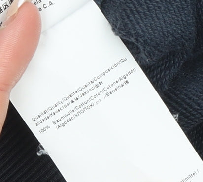 Hugo Boss Men's Blue Crew Neck Cotton Sweatshirt Size S