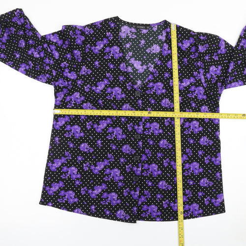 Dunnes Womens Multicoloured Floral Button Blouse Size M