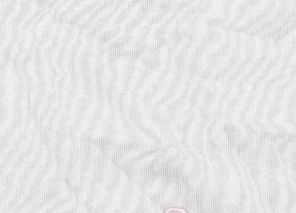 Zara Women Beige Cotton Crew Neck Pullover Sweatshirt M