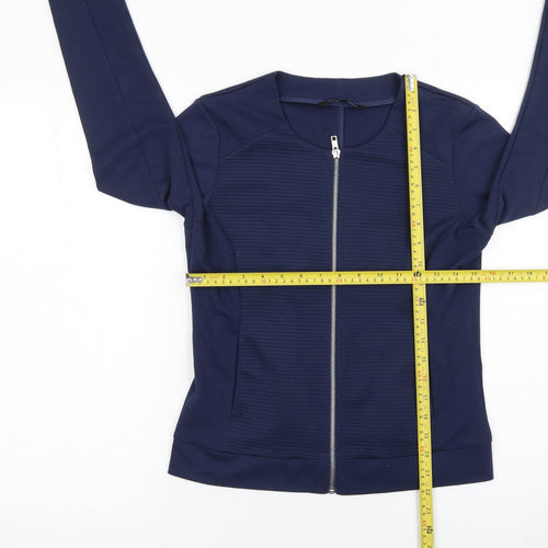 Top Secret Women Blue Size 8 Slim Fit Zip Jacket