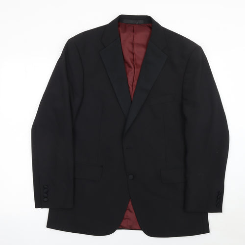 Marks and Spencer Mens Black 42S Wool Blend Tuxedo Jacket