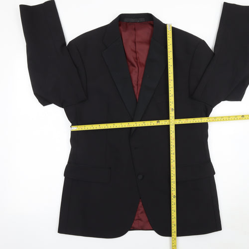 Marks and Spencer Mens Black 42S Wool Blend Tuxedo Jacket