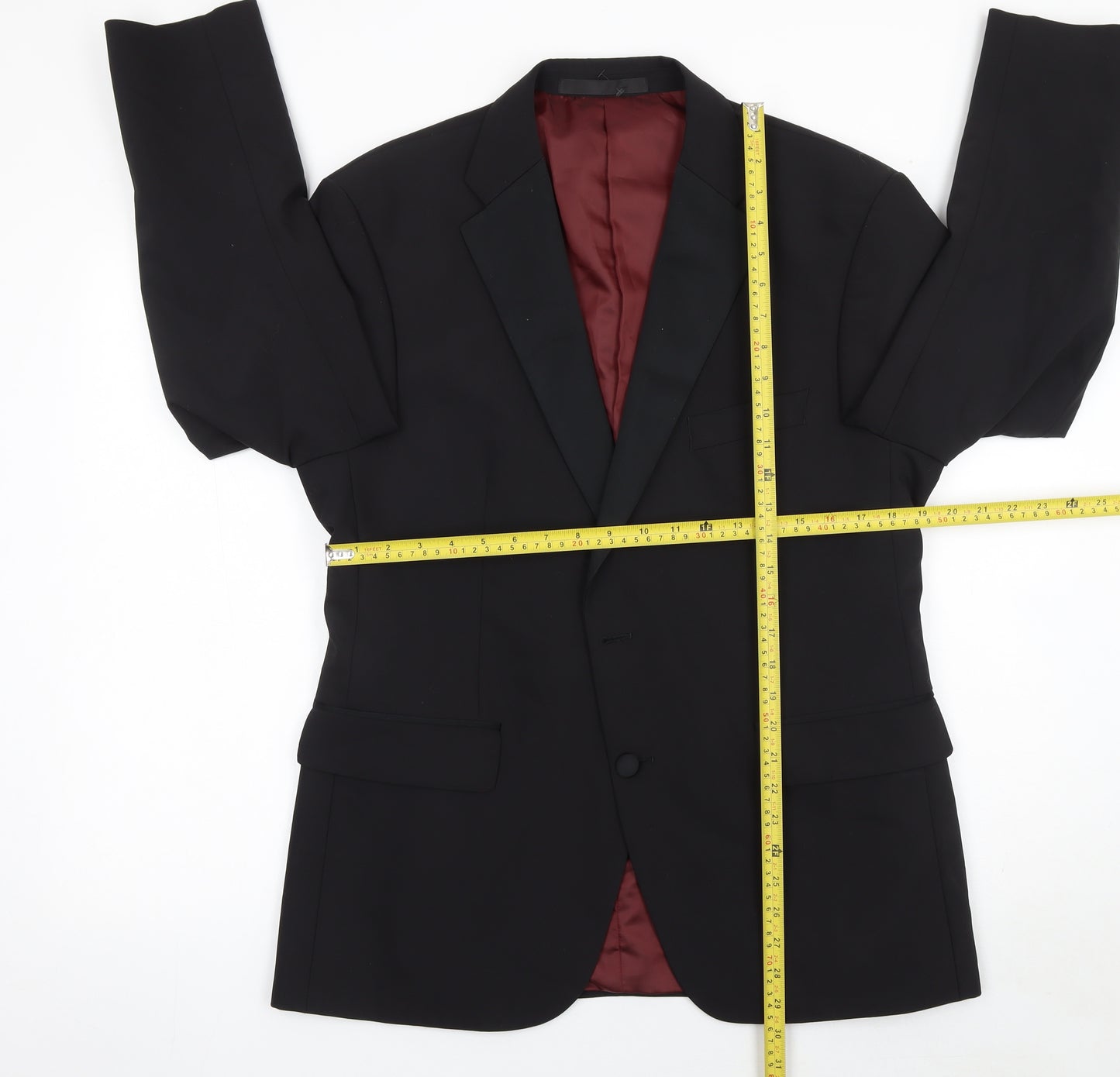 Marks and Spencer Mens Black 42S Wool Blend Tuxedo Jacket