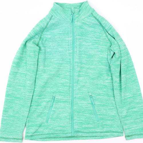 Mountain Warehouse Boys Green Full Zip Fleece Sweatshirt 13 Years