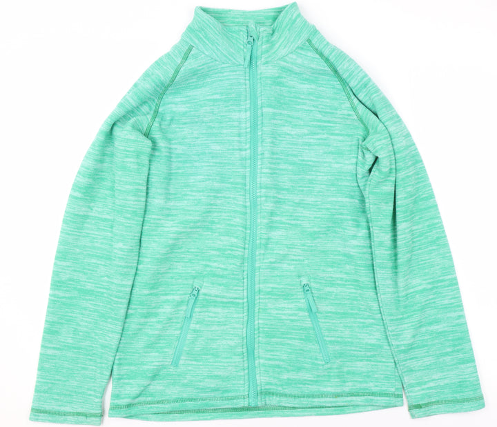 Mountain Warehouse Boys Green Full Zip Fleece Sweatshirt 13 Years