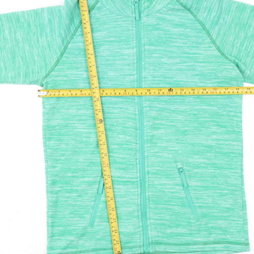 Mountain Warehouse Boys Green Full Zip Fleece Sweatshirt 13 Years
