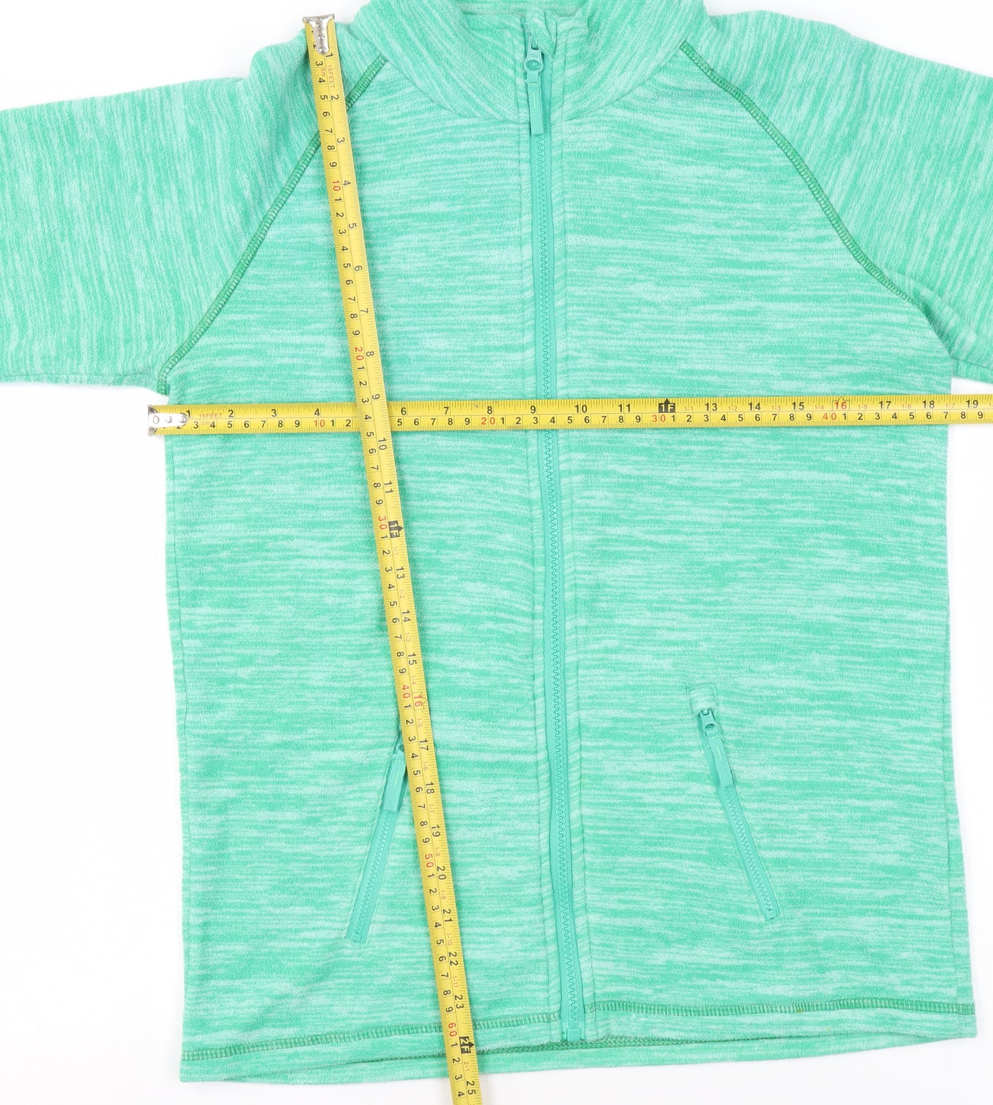 Mountain Warehouse Boys Green Full Zip Fleece Sweatshirt 13 Years
