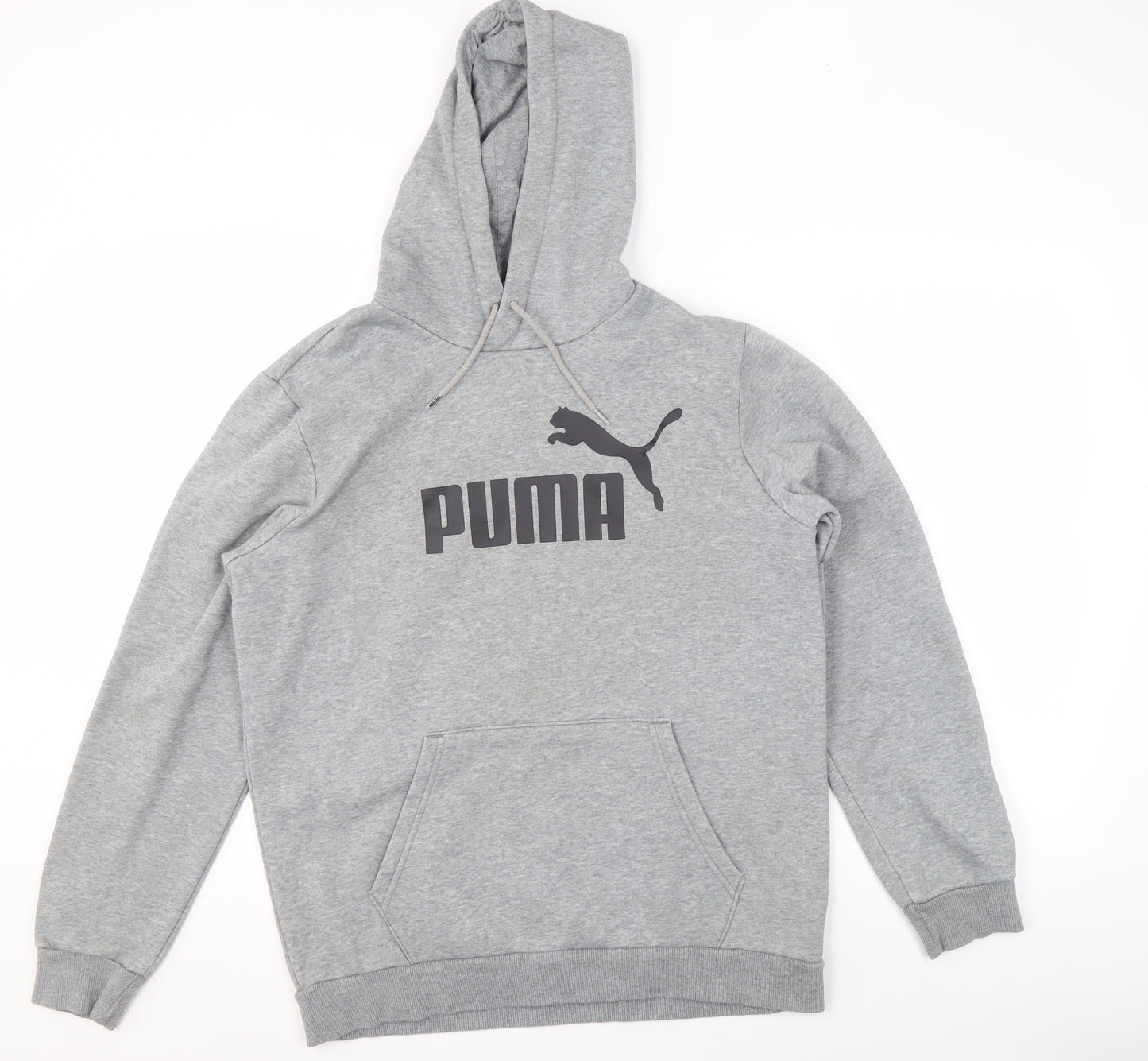 Puma Men's Grey Pullover Hoodie Size M Regular Fit Sportswear