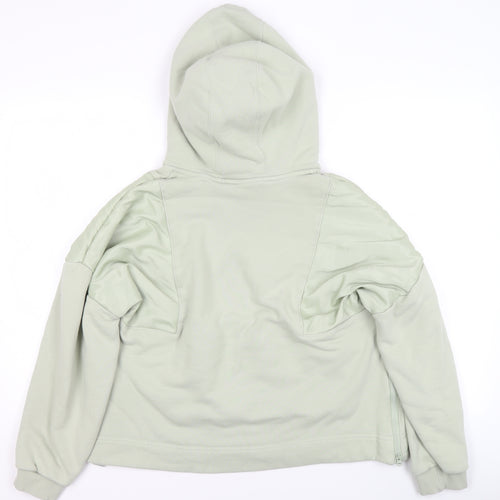 Adidas Women’s Green Pullover Hoodie Size 10 Relaxed Fit
