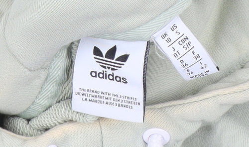 Adidas Women’s Green Pullover Hoodie Size 10 Relaxed Fit