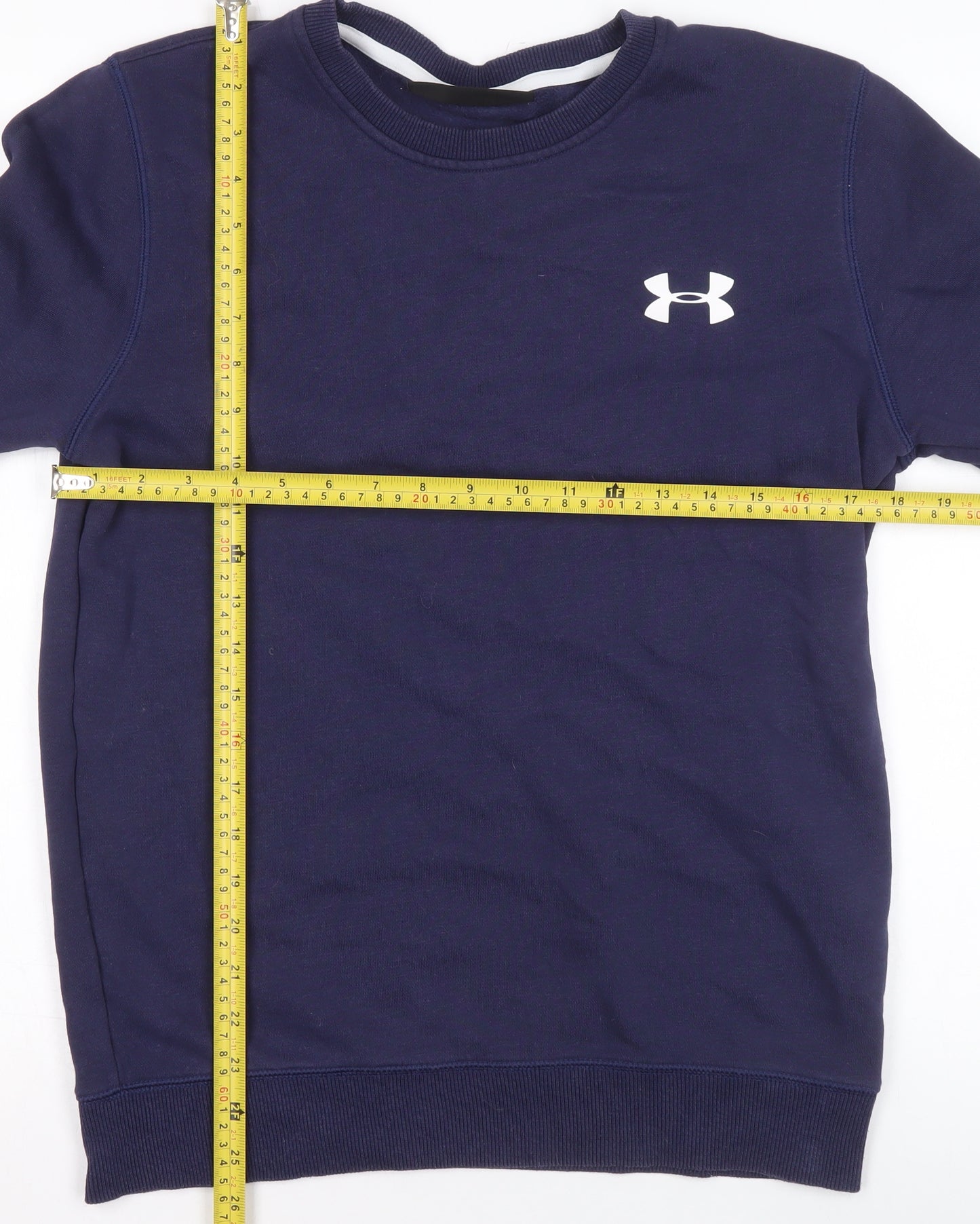 Under Armour Women's Navy Blue Fitted Crew Neck Sweatshirt Size S