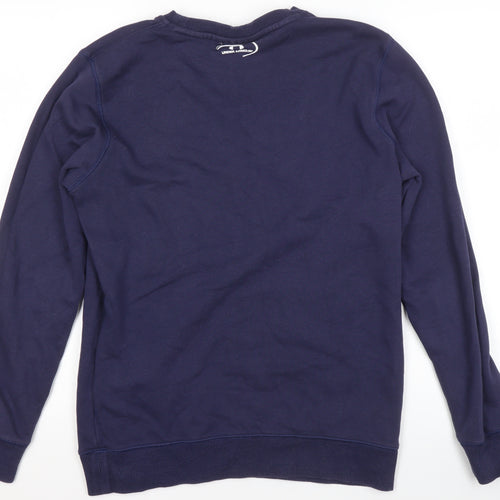 Under Armour Women's Navy Blue Fitted Crew Neck Sweatshirt Size S