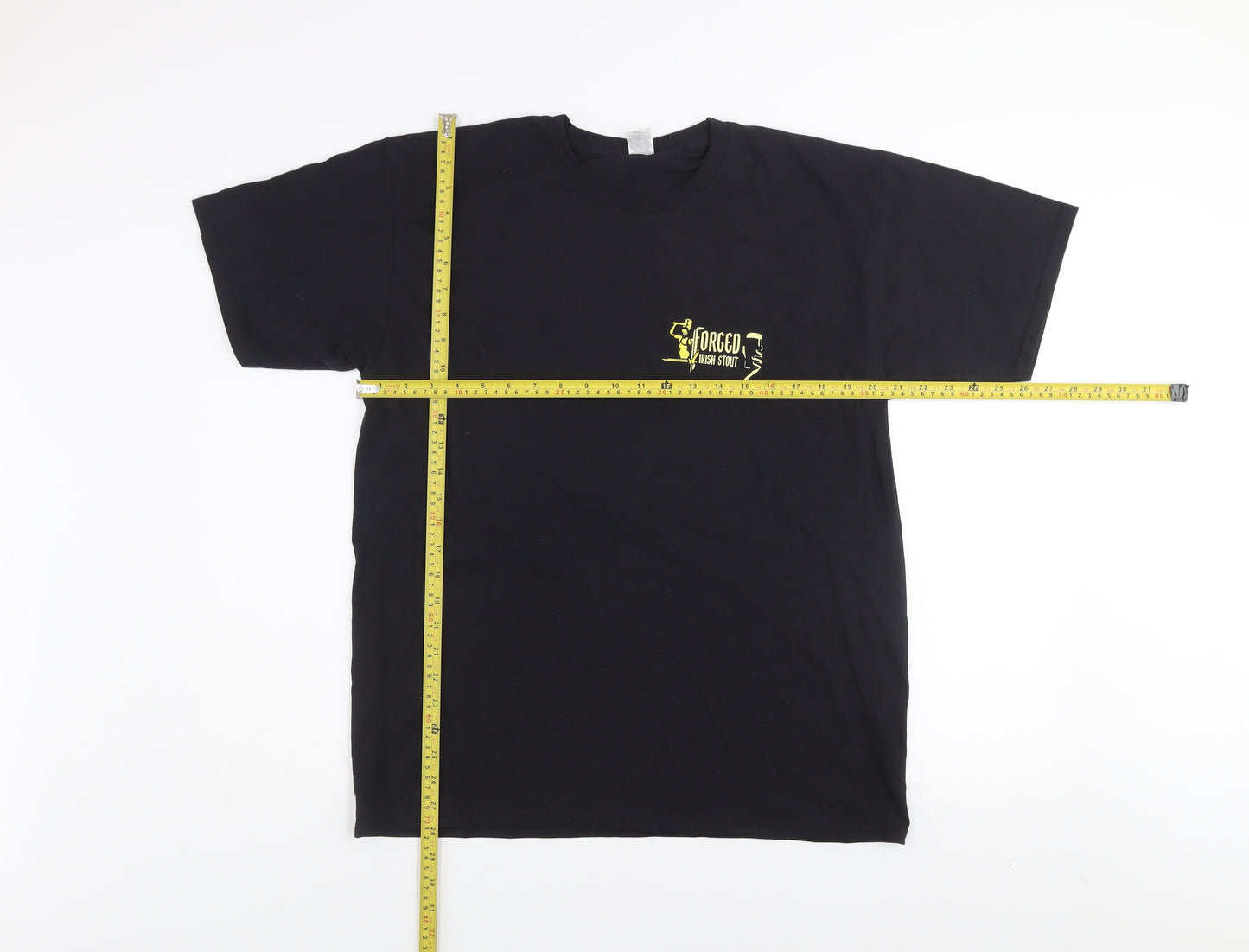 Fruit of the Loom Men's Black L Beer Sports Graphic T-Shirt