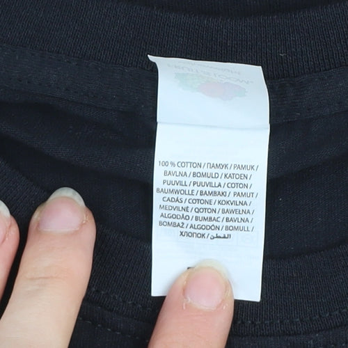 Fruit of the Loom Men's Black L Beer Sports Graphic T-Shirt