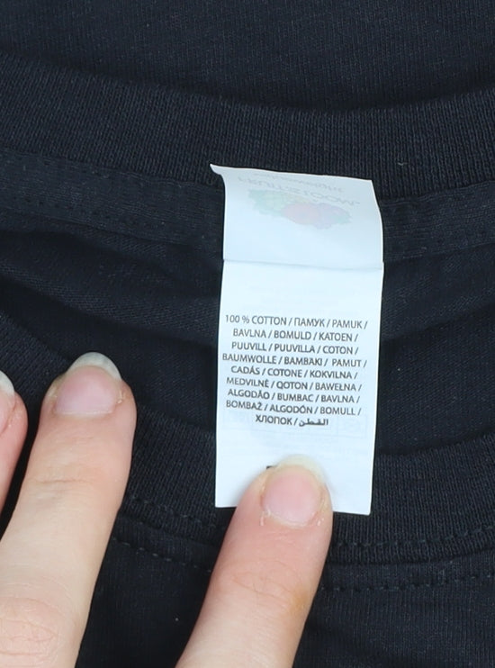 Fruit of the Loom Men's Black L Beer Sports Graphic T-Shirt