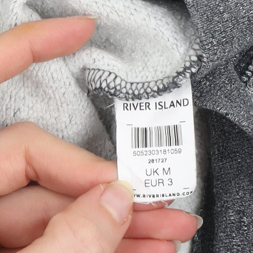 River Island Men’s Grey Cotton Crew Neck Sweatshirt M
