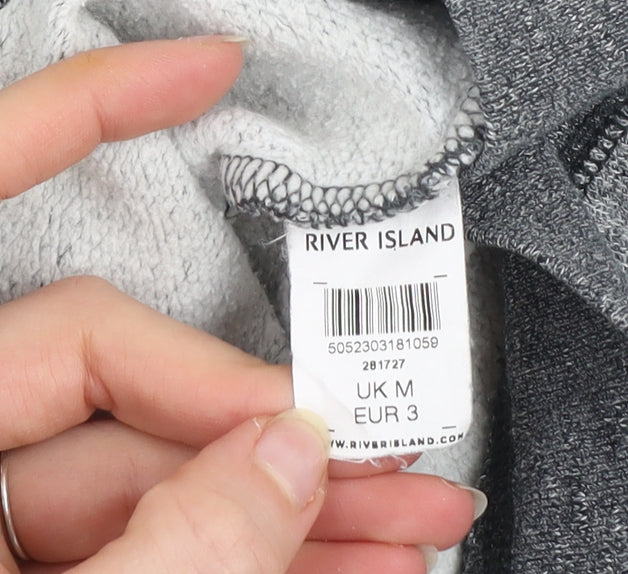 River Island Men’s Grey Cotton Crew Neck Sweatshirt M