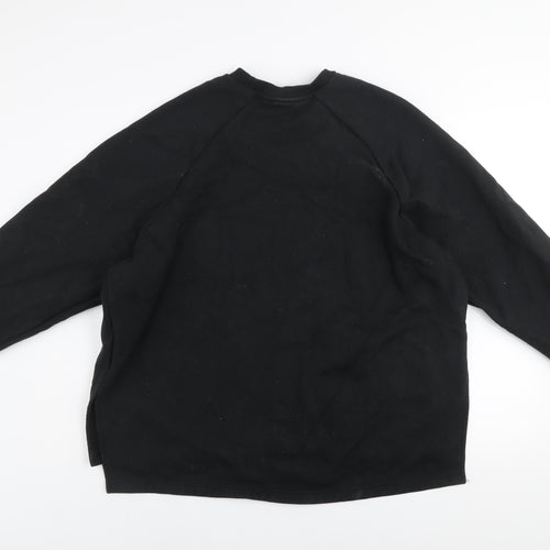Pump Iron Men's Black Crew Neck Gym Sweatshirt Size S