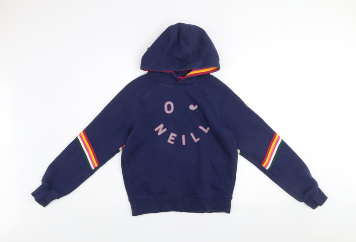 O'Neill Girls Blue Rainbow Stripe Pullover Hoodie Size 14 Years