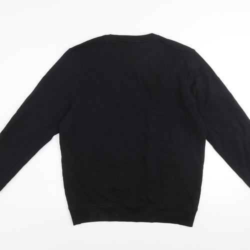 Diplo Men's Black Graphic Crew Neck Pullover Sweatshirt L