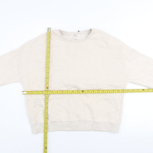 Marks and Spencer Girls Beige Animal Print Pullover Sweatshirt 13-14 Years