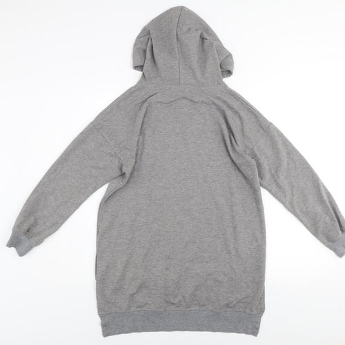 Achiouwa Women’s Grey Pullover Hoodie BE KIND Graphic Size S