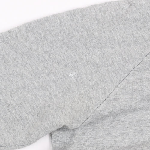 Nike Women Grey Pullover Hoodie XS Cotton Blend Casual Sweatshirt