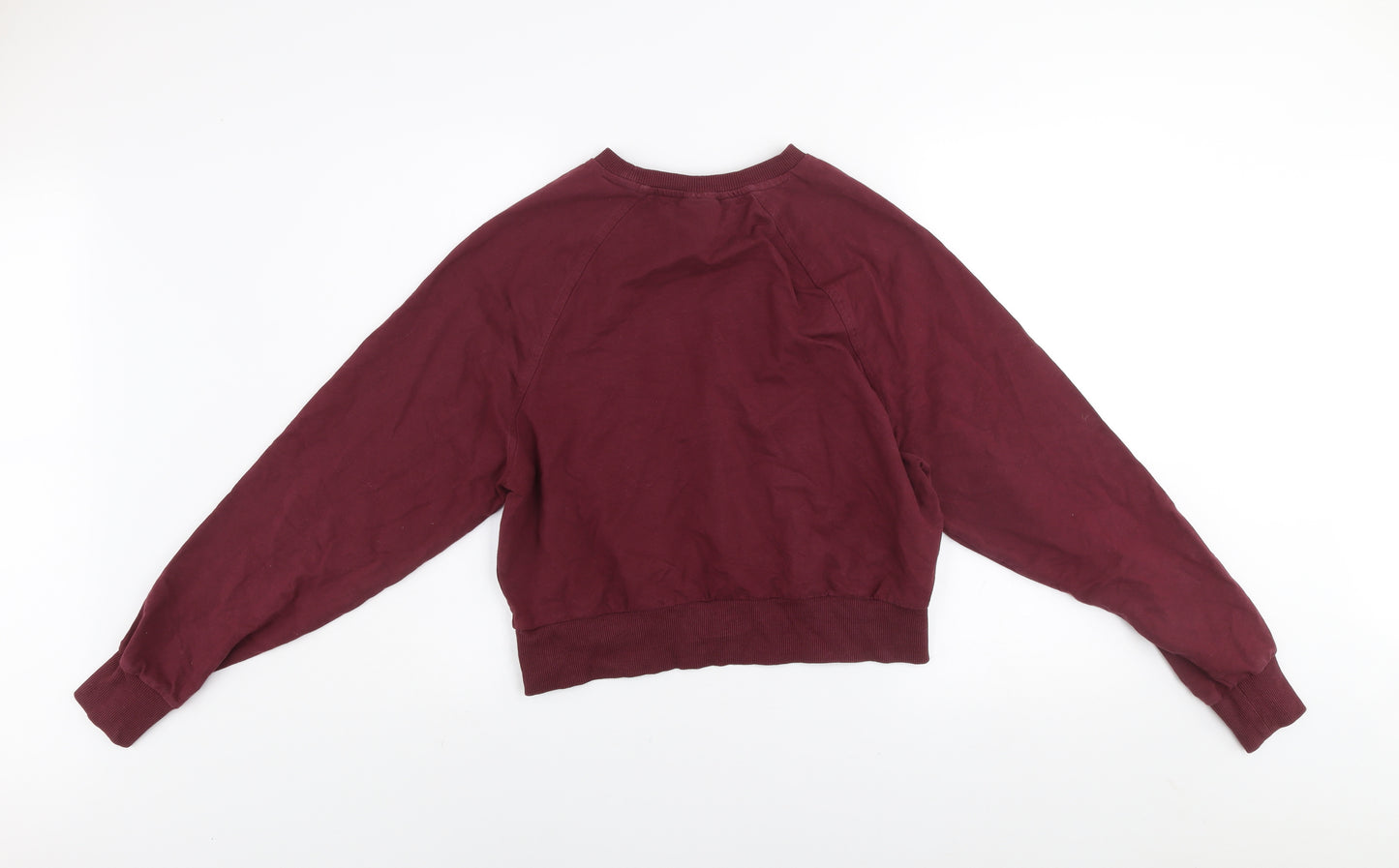 MP Womens Burgundy Crew Neck Pullover Sweatshirt Size M