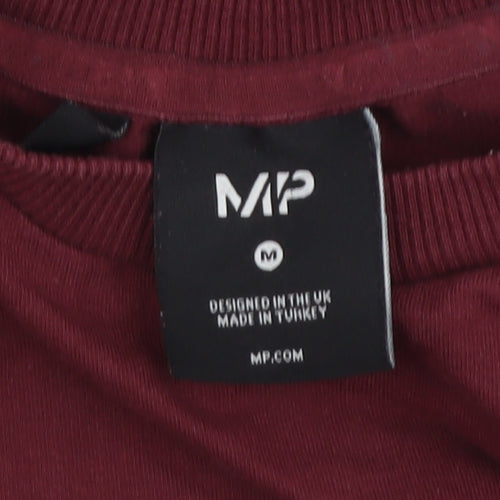 MP Womens Burgundy Crew Neck Pullover Sweatshirt Size M