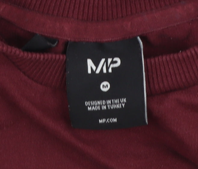 MP Womens Burgundy Crew Neck Pullover Sweatshirt Size M
