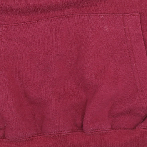 Stadium Athletics Men Red Temple Pullover Hoodie Size S