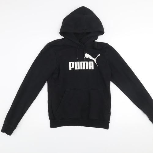 Puma Womens Black Size 10 Pullover Hoodie Sweatshirt