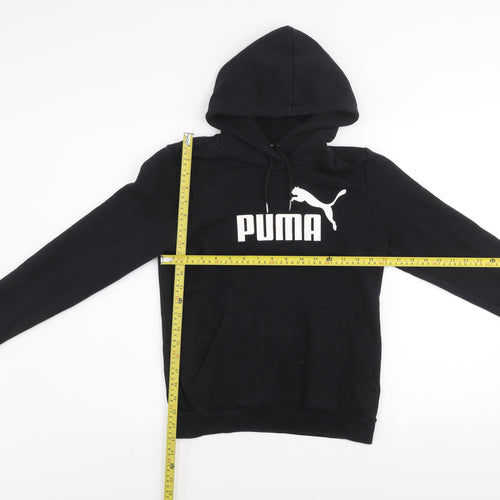 Puma Womens Black Size 10 Pullover Hoodie Sweatshirt