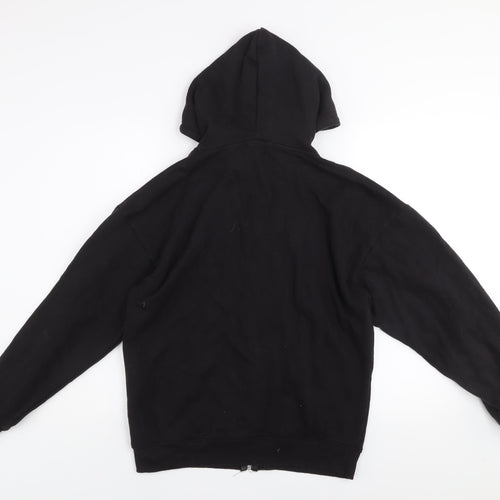 PrettyLittleThing Women's Black Zip Hooded Track Jacket Size S