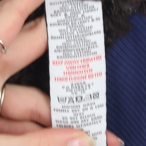 Mini Boden Girls Blue Star Print Hooded Zip Jacket 5-6 Years