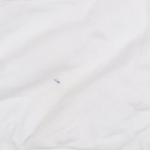 Justin Bieber Girls White Pullover Hoodie 13-14 Years Graphic Print