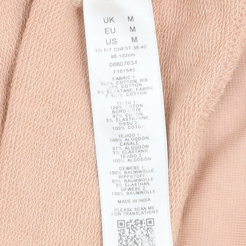 ASOS Men’s Beige Cotton Crew Neck Sweatshirt Size M