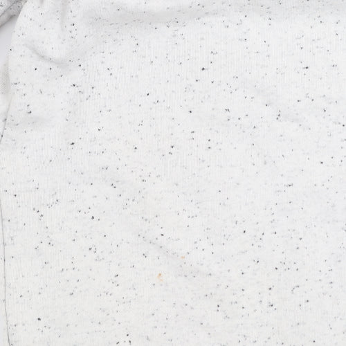 Animal Women's Grey Speckled Pullover Hoodie Size 12 Cotton Blend Casual