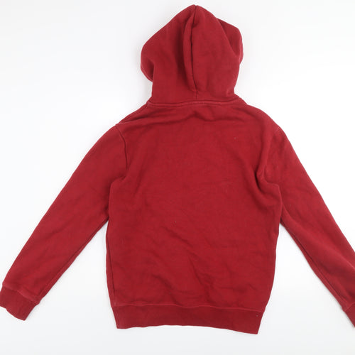 Superdry Men Red Pullover Hoodie Size S Regular Fit Fleece