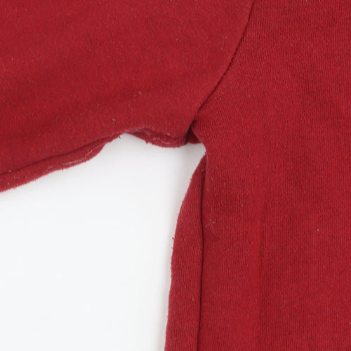 Superdry Men Red Pullover Hoodie Size S Regular Fit Fleece
