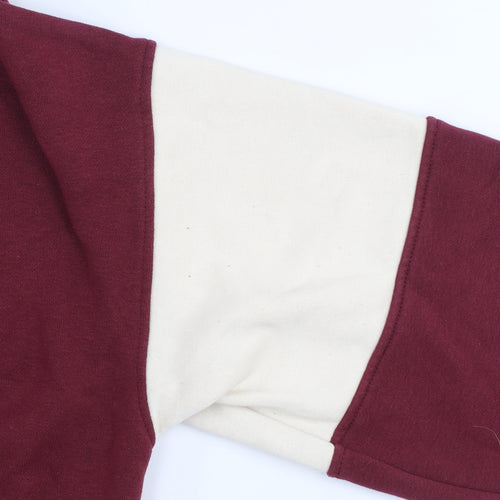 H&M Boys Red Hogwarts Colourblock V-Neck Sweatshirt 11-12 Years